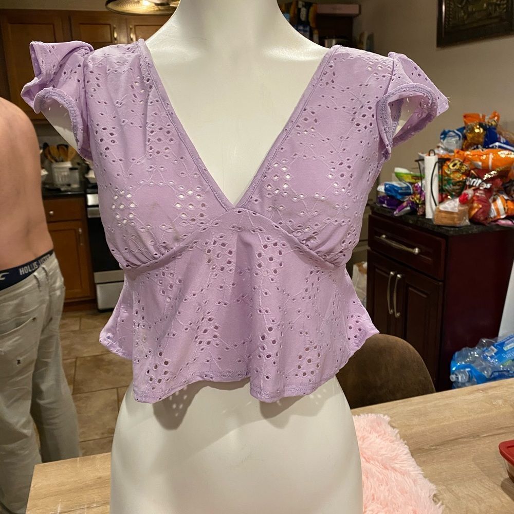 Ragdoll purple blouse